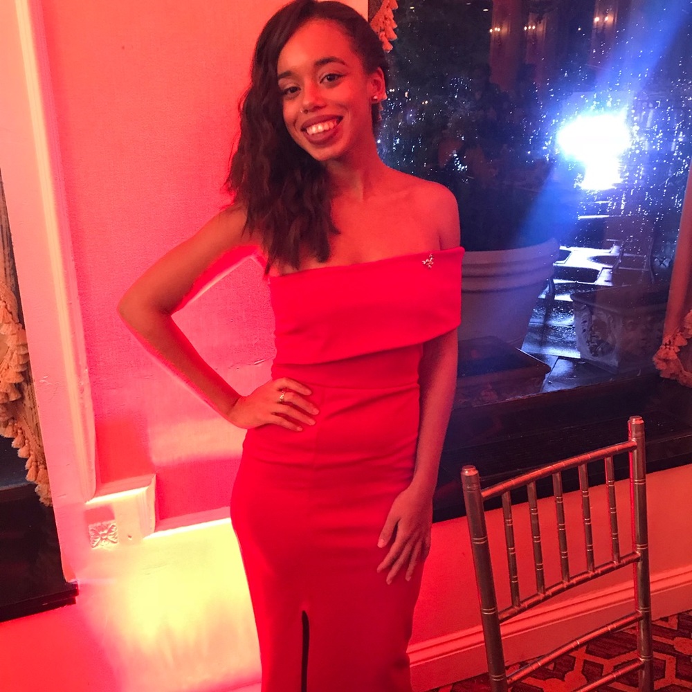 Dress has been worn once!